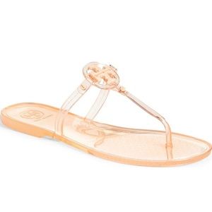 Tory Burch Mini Miller Jelly Sandals Peach